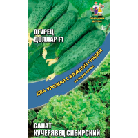 Огурец Доллар F1 + Салат Кучерявец Сибирский