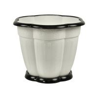 ГоГо4699 Горшок для цветов с поддоном Восторг 1.5 л (белый) (24)