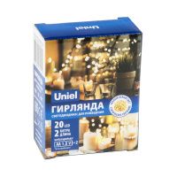 05010926 ULD-S0200-020-SСB-2AA WARM WHITE IP20 DEW Гирлянда светод на бат 2AA (не в-к), Роса, 2м. 20 светод