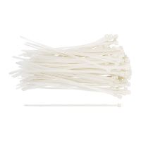 07FI7054 Хомуты нейлоновые для проводов, белые 100 шт.,  2,5х150 мм