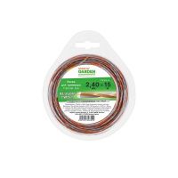 01Фи5564 Леска ф 2.4 мм х 15 м витой квадрат сеч. ALULON TWIST STARTUL GARDEN, арт.ST6069-24