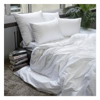 153136 КПБ семейный Monocolor 4 нав. м351.21.21кSM рис.3182-1 белый