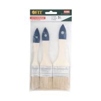 07FI7432 Кисти флейцевые, синяя ручка, набор 3 шт.( 1, 1,5, 2 )