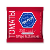 01Ро5720 Удобрение для Томатов, Перцев, Баклажан с микроэлементами 0,25кг (30) минеральное Агроуспех