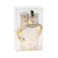 05011314 Гирлянда 20 ламп, 2 м, 1 режим, свет мультиколор, серебристая, в помещении, на батарейках, LED, SYDB