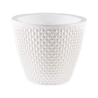 ГоВМ4036 Кашпо Ротанг (1,6л.) Цв. Белый-Белый (Арт. КШ-6467)(1х20)