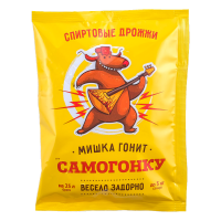 03081233 Спиртовые дрожжи Мишка гонит Самогонку, 100 г
