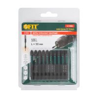 07FI7570 Биты кованые ударные, сталь S2, односторонние  50 мм PZ2, Профи 10 шт., блистер