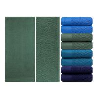 1562 Полотенце гладкокрашеное жаккардовое  махровое, 100% хлопок рис. Модерн J-296, , размер 50 х 90 см,