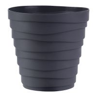 ГоВМ3896 Кашпо Бархан (1,4л) Цв. Антрацит (Арт. КШ-4316)(1х30)