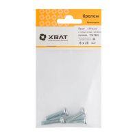 FI017921 Винт с полуцилиндрич. головкой с полной резьбой оцинков. DIN 7985 6х25 4 шт.(фасовка)