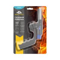 07FI9397 Горелка газовая на цанговый баллон, пласт.корпус, с пьезоподжигом, сопло 22 мм