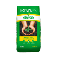 Биогрунт Богатырь Для рассады универсальный 60 л