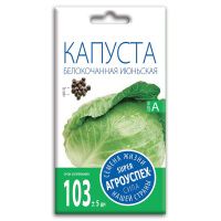 02Аг5653 Капуста белокочанная Июньская, семена Агроуспех 0,5г (200)