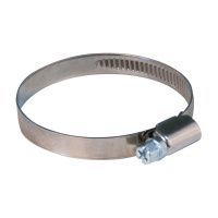 07FI7163  Хомут обжимной накатной, ширина 9 мм, нерж.сталь  32-50 мм