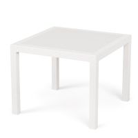 02048663 Стол Ротанг-плюс 945х945х740мм (белый)