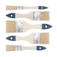 07FI7433 Кисти флейцевые, синяя ручка, набор 5 шт. (1-2, 1, 1,5, 2,2,5)