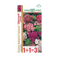 Га014461 Гвоздика бородатая (турецкая) Цветной узор-махровая-смесь 0,4 г сер. 1+1 DH