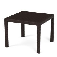 02048664 Стол Ротанг-плюс 945х945х740мм (мокко)