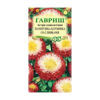 Га019927 Астра Пампушка клубника со сливками, однолетняя (помпонная) 0,3 г