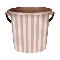 ГоВМ8322 Ведро пластиковое 10л. Сиеста Цв. Полоска фраппе (Арт.ВР-1946)