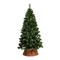 05021336 Елка новогодняя напольная, 150 см, Лесная, ель, зеленая, хвоя ПВХ пленка, подставка пластик, ЕЛЕС 15