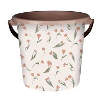 ГоВМ8323 Ведро пластиковое 10л. Сиеста Цв. Тюльпан фраппе (Арт. ВР-1948)