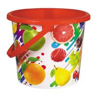 ГоГо7906 Ведро пластиковое 5л. Фруктовое настроение. Тиснение (Арт. ВР-7815)