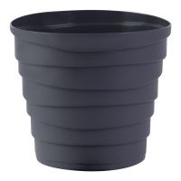 ГоВМ3879 Кашпо Бархан (0,9л) Цв. Антрацит (Арт. КШ-4314)(1х30)
