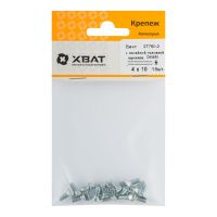 FI017932 Винт с потайной головкой с полной резьбой оцинкованный DIN 965 4х10 18 шт.(фасовка)