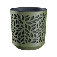 ГоГо7888 Кашпо Leaves (8л.) Цв. Оливка-Антрацит (Арт. КШ-5837)