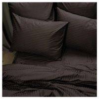 153127 КПБ семейный Monocolor 4 нав. м351.21.21кSM рис.4578-1 шоколад