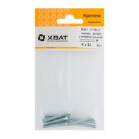 FI017937 Винт с потайной головкой с полной резьбой оцинкованный DIN 965 4х30 9 шт.(фасовка)