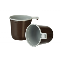 05016910 Чашка кофейная 200мл., коричн.-бел.,Upax-Uniti ПП