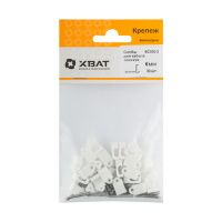 FI017559 Скобы для кабеля плоские 6 мм  (фасовка 30 шт.)