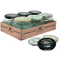 Набор Москвичка Банка + Крышка 0,39л ТО-82  (упак.6 шт) лоток дизайн крафт