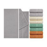 1621 Полотенце махровое гладкокрашеное жаккардовое, 100% хлопок, рис. Домино J-331, размер 70х140 см, пло