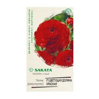 Га014693 Лютик (Ранункулюс) Цветущая долина красная F1 3 шт. пробирка, серия Эксклюзив Саката