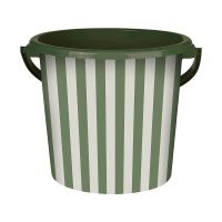 ГоВМ8321 Ведро пластиковое 10л. Сиеста Цв. Полоска тёплая хвоя (Арт. ВР-1949)