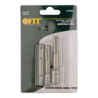 07FI7038 Адаптеры под головки с хвостовика U-типа под биты, набор 3 шт., легированная сталь