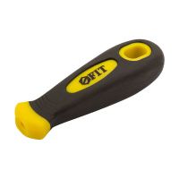 07FI6967 Ручка запасная для напильников прорезиненная, 110 мм, круглое отверстие 5,0 мм