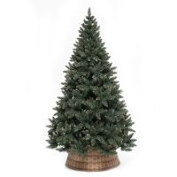 05021357 Елка новогодняя напольная, 180 см, Москворецкая, ель, зеленая, хвоя ПВХ пленка, мягкая хвоя