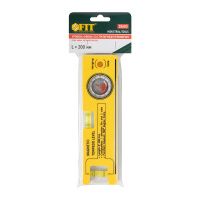 07FI6882 Уровень Мини пластиковый с угломером 200 мм