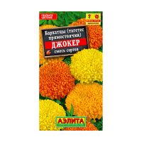 02Аэ1386 Бархатцы Джокер, смесь сортов