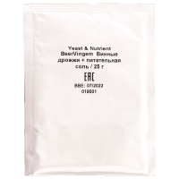 03081436 Винные дрожжи Beervingem с питательной солью, 25 г