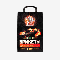 01019030 Угольные брикеты ГлавЖар® для мангала 2кг