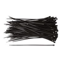 07FI7050 Хомуты нейлоновые для проводов, черные 100 шт.,  3,6х200 мм