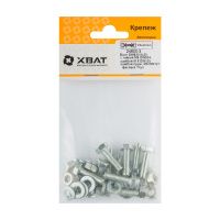 FI017798 Комплект Болт DIN933 6х20,  с гайкой М6 DIN934, шайбой М 6 DIN125, шайбой пруж. М6 DIN127 (11)