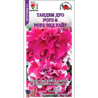 Петуния Тандем Дуо Роуз & Роуз энд уайт