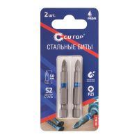 07FI7157 Биты стальные, 2 шт., CUTOP Profi, PZ1, 50 мм (CUTOP)